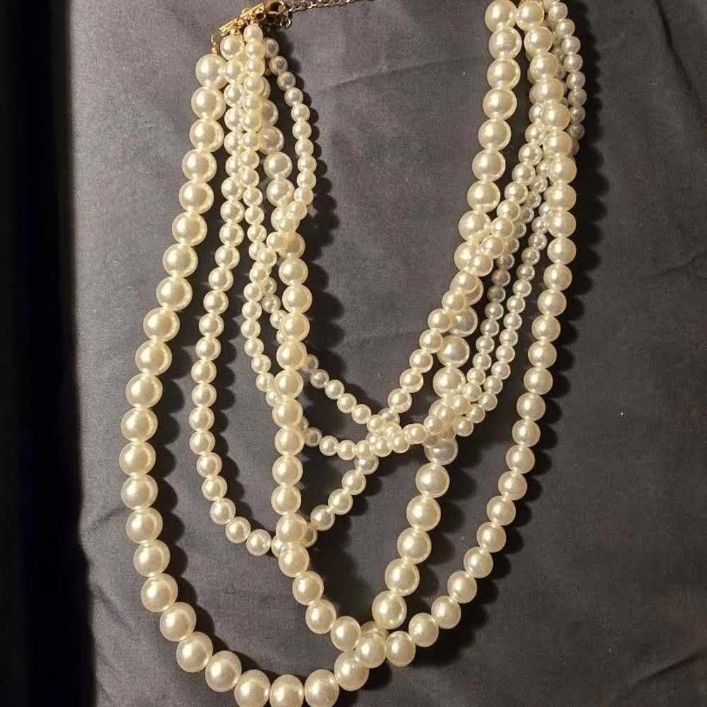 Icing Multi-Strand Pearl Necklace